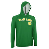 Custom Emerald Green Light Yellow UV-Hoodie