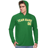 Custom Emerald Green Light Yellow UV-Hoodie