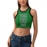 Custom Emerald Green Blue Green Sleeveless Tank Top
