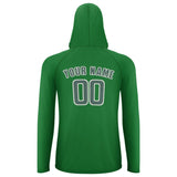 Custom Emerald Green Blue Green UV-Hoodie