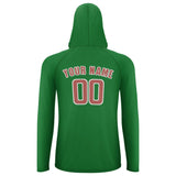 Custom Emerald Green Copper Rose UV-Hoodie