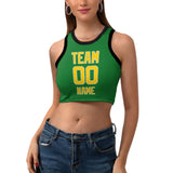 Custom Emerald Green Gold Sleeveless Tank Top