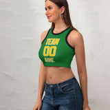 Custom Emerald Green Gold Sleeveless Tank Top