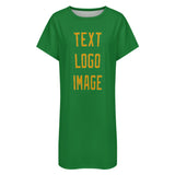 Custom Emerald Green Yellow Nachthemd