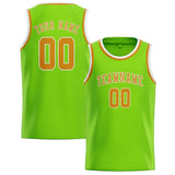 Custom Emerald Green & Yellow Colors Design Sports Basketball Jersey