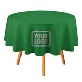 Custom Emerald Green Gray Round Table Cloth