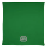 Custom Emerald Green Dark Grey Square Table Cloth