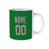 Custom Emerald Green Gray Mug