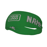 Custom Emerald Green Gray Sports headband