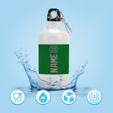 Custom Emerald Green Gray Sports Bottle
