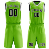 Custom Emerald Green Dark Grey Basketball Set