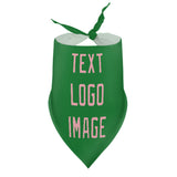 Custom Emerald Green Light Pink Pet Scarf