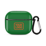 Custom Emerald Green Orange AirPods Case (3rd Generation)