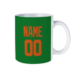 Custom Emerald Green Orange Mug