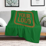 Custom Emerald Green Khaki Blanket