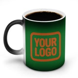 Custom Emerald Green Orange Magic Mug