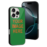 Custom Emerald Green Orange Phone Case