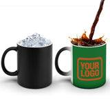 Custom Emerald Green Orange Magic Mug