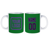 Custom Emerald Green Purple Mug