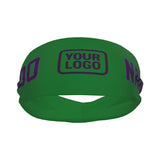 Custom Emerald Green Purple Sports headband