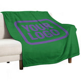 Custom Emerald Green Light Purple Blanket