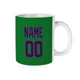 Custom Emerald Green Purple Mug