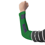 Custom Emerald Green Purple Arm Sleeve