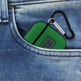 Custom Emerald Green Purple AirPods Case