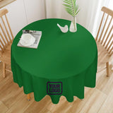 Custom Emerald Green Purple Round Table Cloth