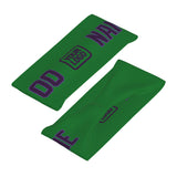 Custom Emerald Green Purple Sports headband