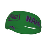 Custom Emerald Green Purple Sports headband