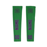 Custom Emerald Green Purple Arm Sleeve