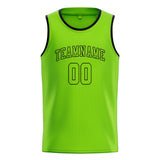 Custom Emerald Green & Emerald Green Colors Design Sports Basketball Jersey