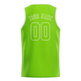 Custom Emerald Green & Emerald Green Colors Design Sports Basketball Jersey