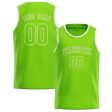Custom Emerald Green & Emerald Green Colors Design Sports Basketball Jersey