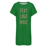 Custom Emerald Green Light Khaki Nachthemd