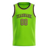Custom Emerald Green & Light Khaki Colors Design Sports Basketball Jersey