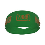 Custom Emerald Green Khaki Sports headband