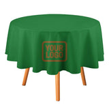 Custom Emerald Green Khaki Round Table Cloth