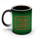 Custom Emerald Green Khaki Magic Mug
