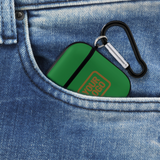 Custom Emerald Green Khaki AirPods Case