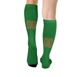 Custom Emerald Green Khaki Knee-High Sock