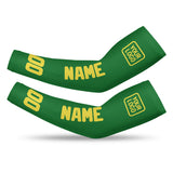 Custom Emerald Green Light Yellow Arm Sleeve