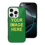 Custom Emerald Green Light Yellow Phone Case