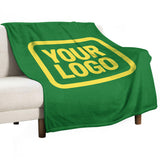 Custom Emerald Green Light Yellow Blanket