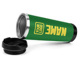 Custom Emerald Green Light Yellow Stainless Steel Water Cup