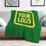 Custom Emerald Green Light Yellow Blanket