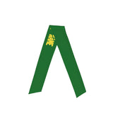 Custom Emerald Green Light Yellow Headband