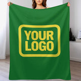 Custom Emerald Green Light Yellow Blanket