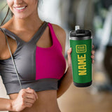 Custom Emerald Green Light Yellow Stainless Steel Water Cup